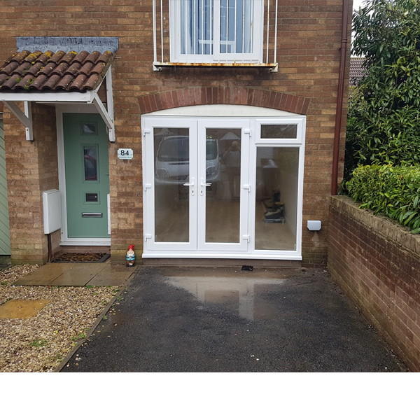 Garage conversion completed by Uplands Building Services Bristol